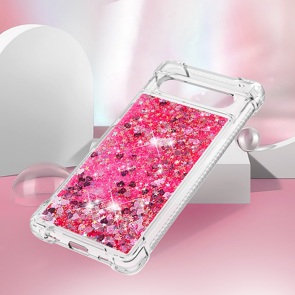 YB Quicksand Series-1 for Google Pixel 7a Quicksand Flowing Glitter Soft TPU Case Anti-scratch Cell Phone Cover YB Quicksand Series-1 for Google Pixel 7a Quicksand Flowing Glitter Soft TPU Case Anti-scratch Cell Phone Cover